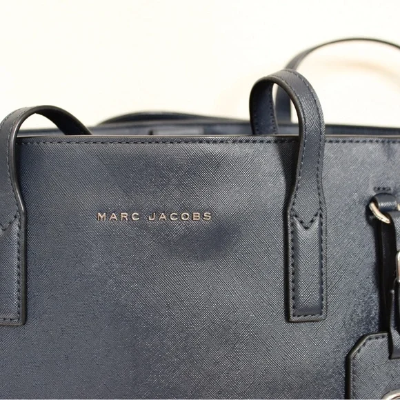 Marc Jacobs Midnight Blue Leather Tote - Picture 1 of 6